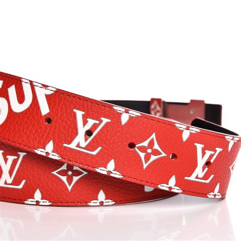 supreme lv belt for sale cheap prices|supreme calfskin monogram belt.